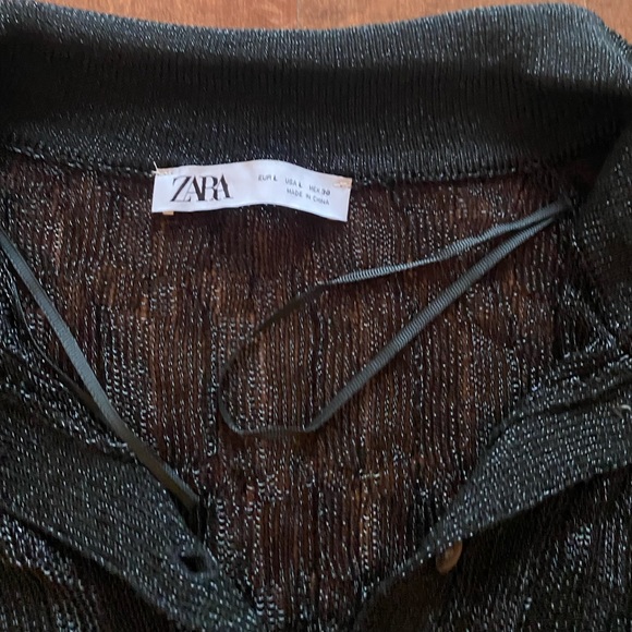 ZARA new collection size L metallic top NEW COLLECTION - Picture 10 of 11